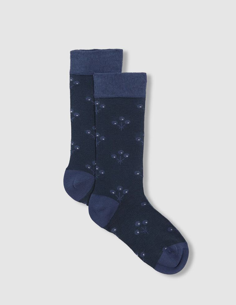 Calcetines mini flores verde