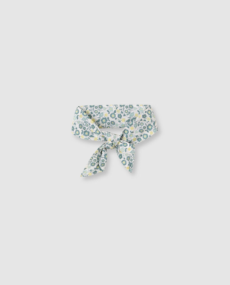 Fular con estampado blanco