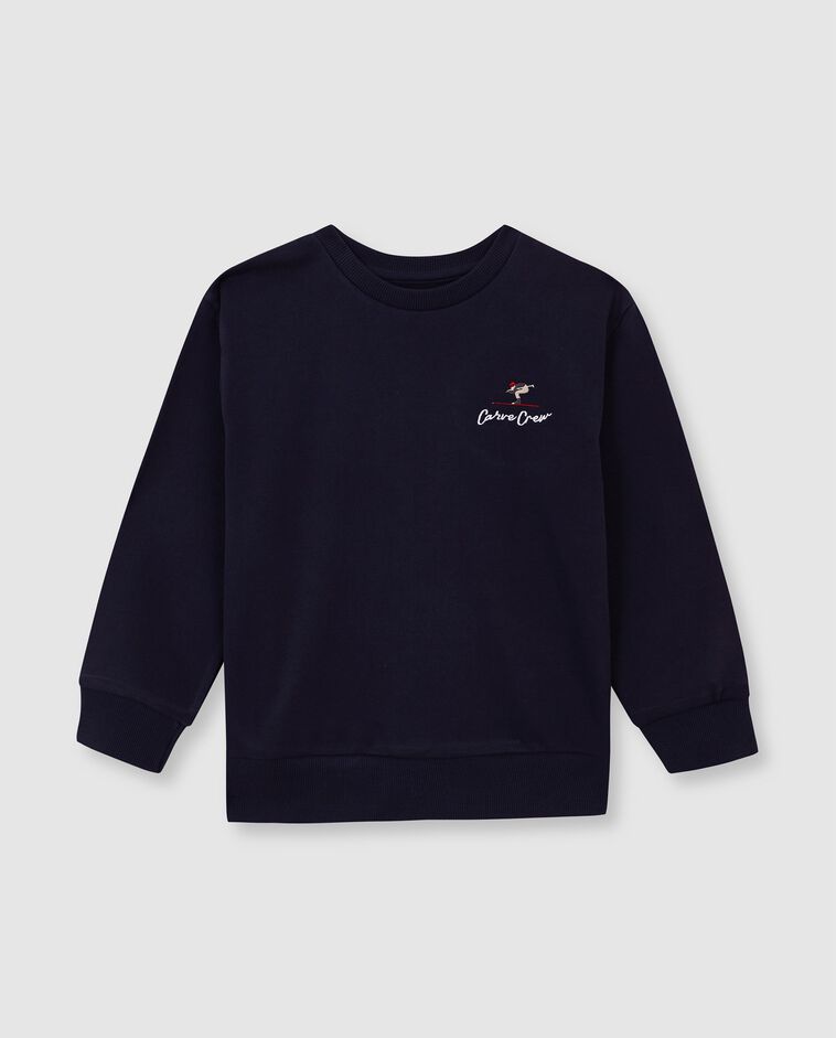 Sudadera print esquiadores azul ni&ntilde;o