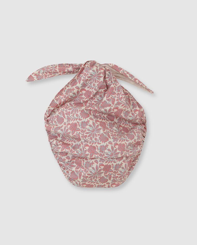 Bolsa con estampado de nudo beige claro
