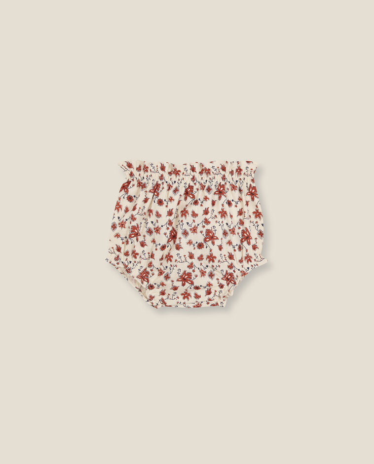 Pantal&oacute;n de flores amarillo reci&eacute;n nacido