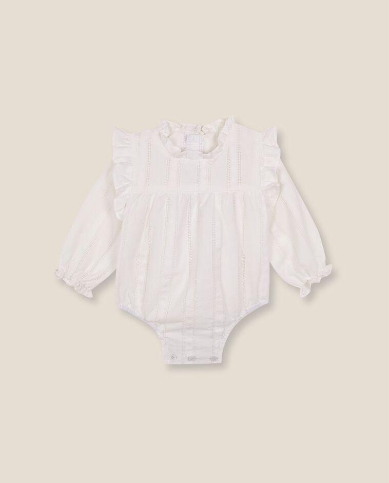 Camisa body blanco reci&eacute;n nacido