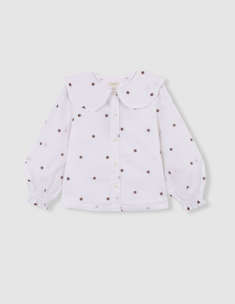 Blusa de flores blanco