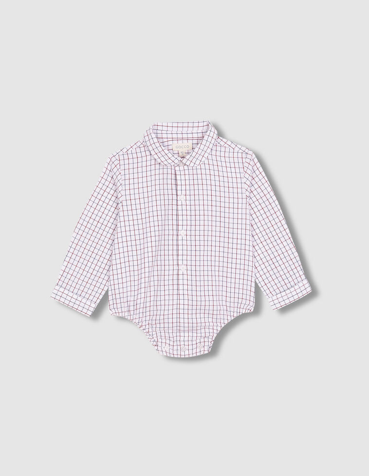 Camisa body cuello bebe blanco