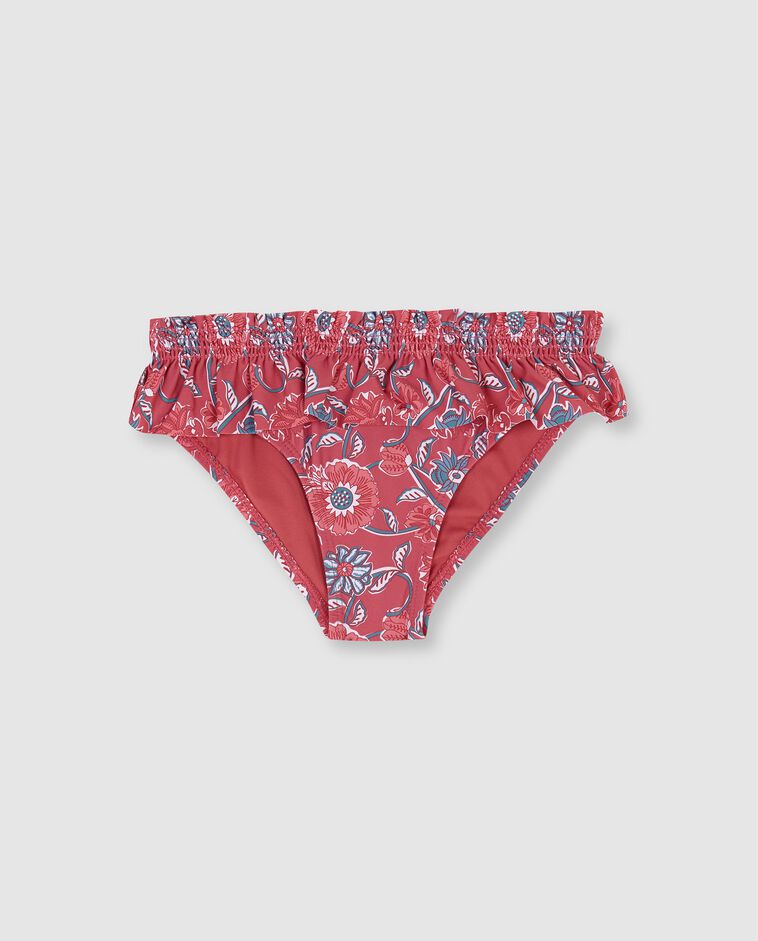 Braguita de ba&ntilde;o estampado flores rosa