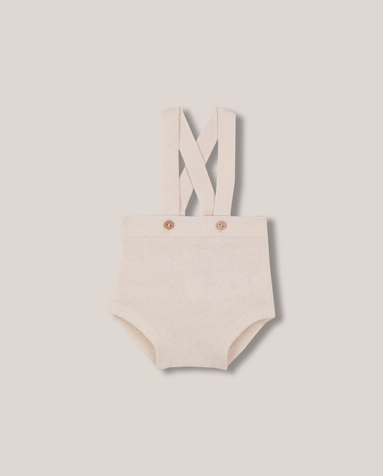Pantal&oacute;n corto de punto blanco