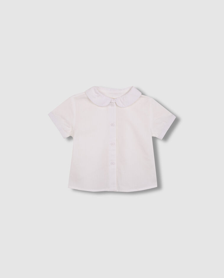 Camisa de manga corta blanco