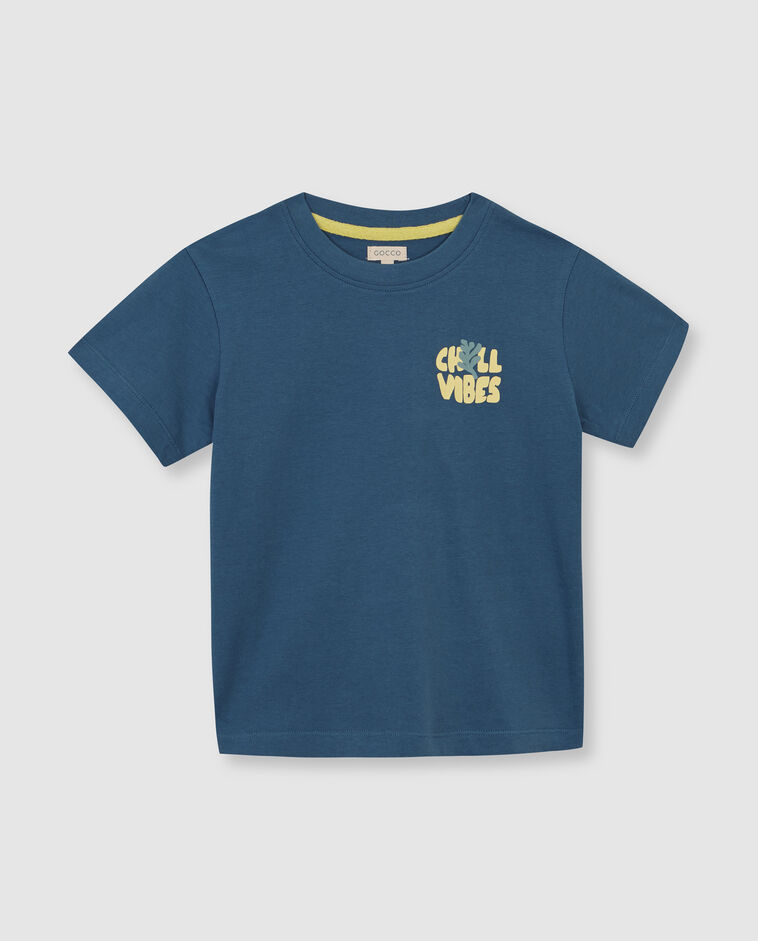 Camiseta con print verde