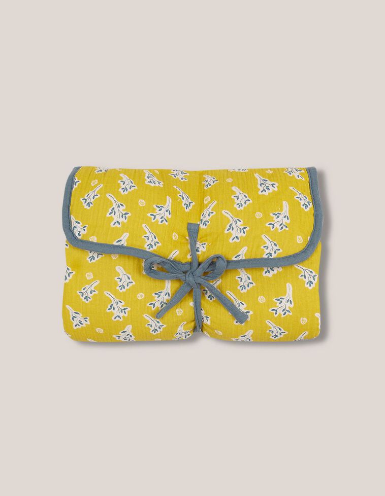 Cambiador estampado mimosas amarillo