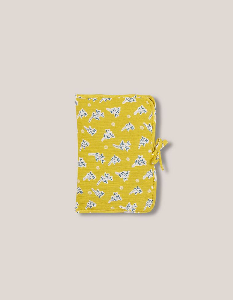 Bolsa porta toallitas estampada amarillo