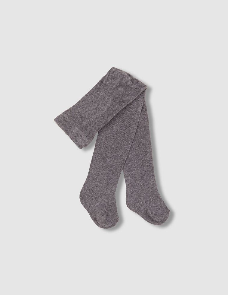 Leotardos básicos lisos gris