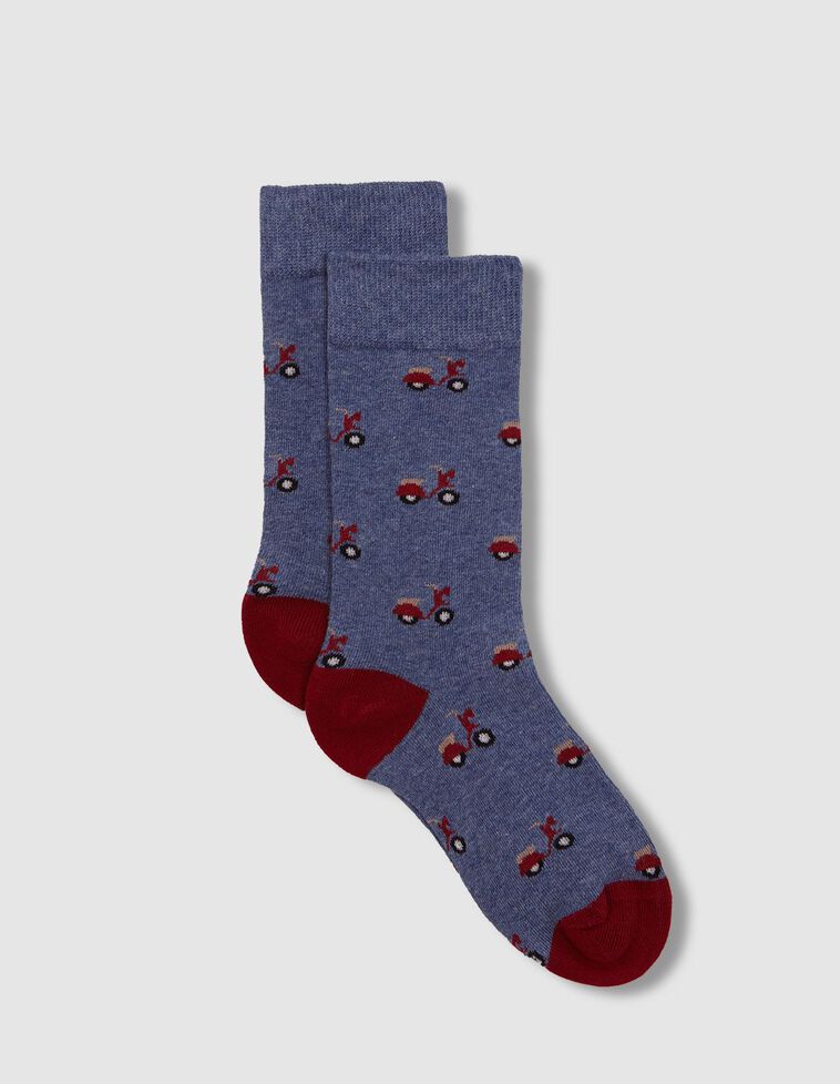 Calcetines de motos azul