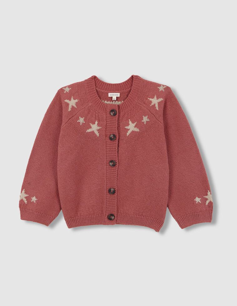 Chaqueta con estrellas rosa