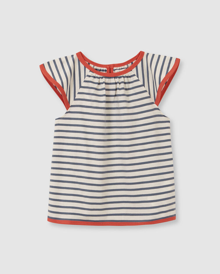 Camiseta de rayas blanco