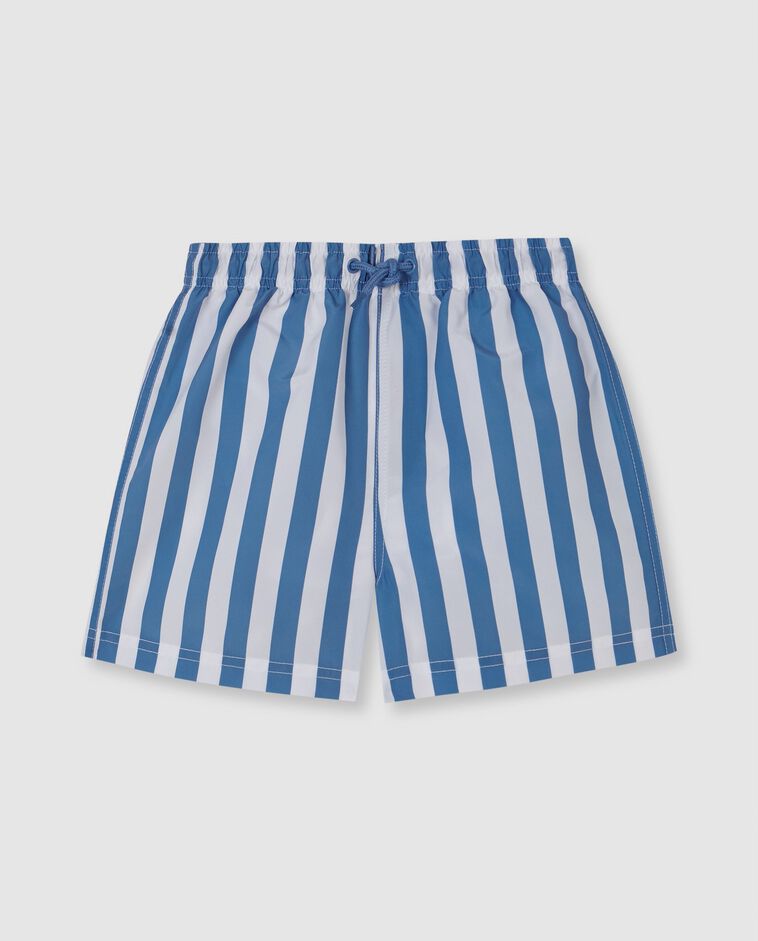 Traje de ba&ntilde;o de rayas azul