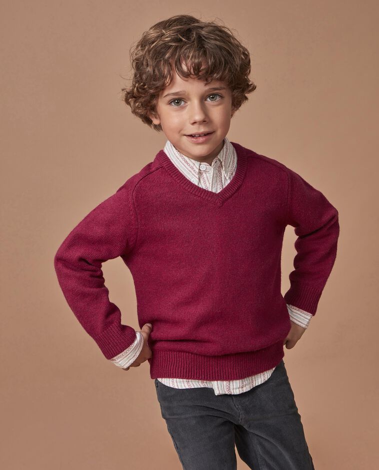 Jersey cuello pico rosa ni&ntilde;o
