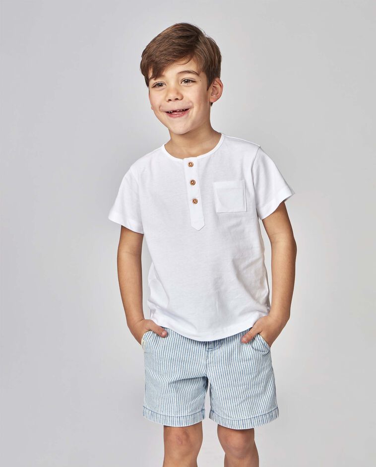 Pantal&oacute;n de micro rayas denim