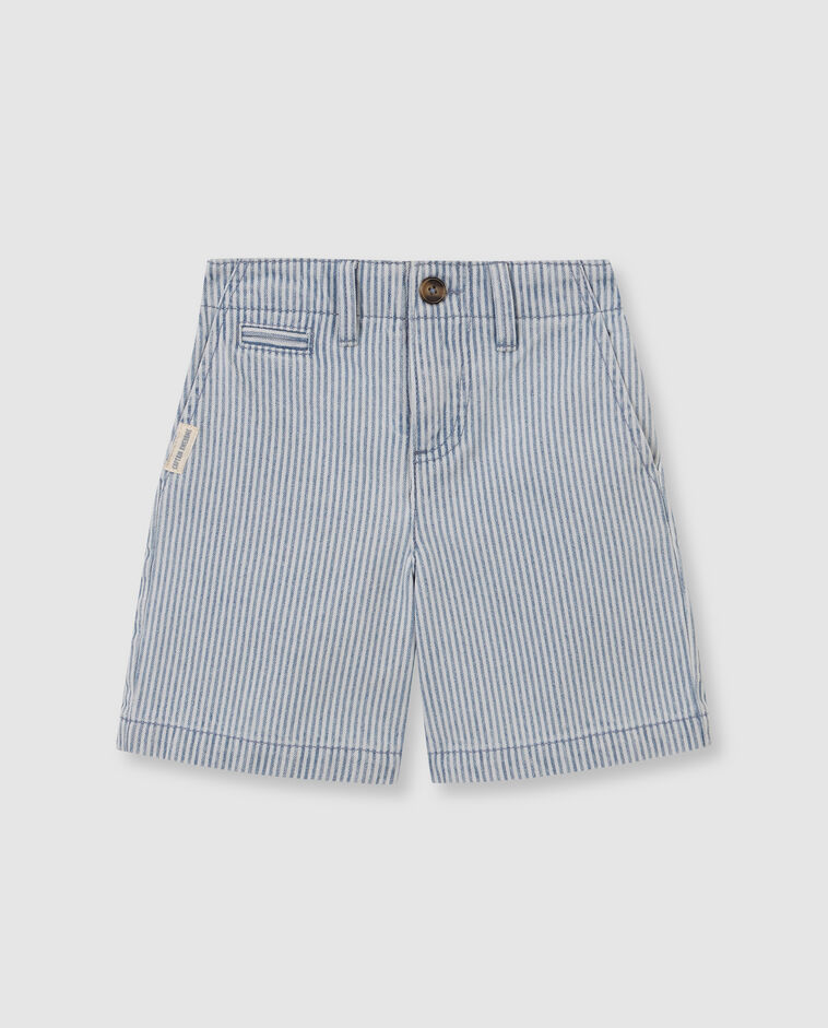 Pantal&oacute;n de micro rayas denim