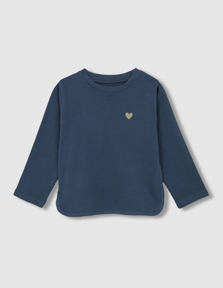 Sudadera con print en la espalda verde