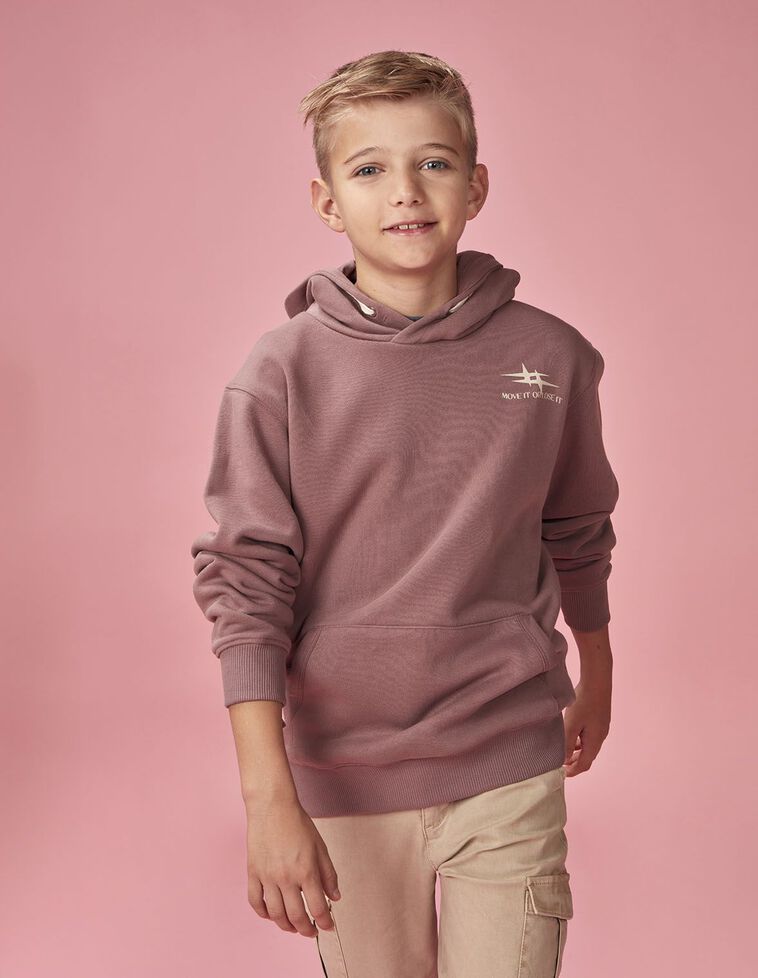 Sudadera print music morado