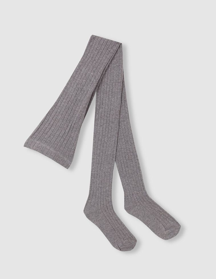 Leotardos b&aacute;sicos de canal&eacute; gris claro