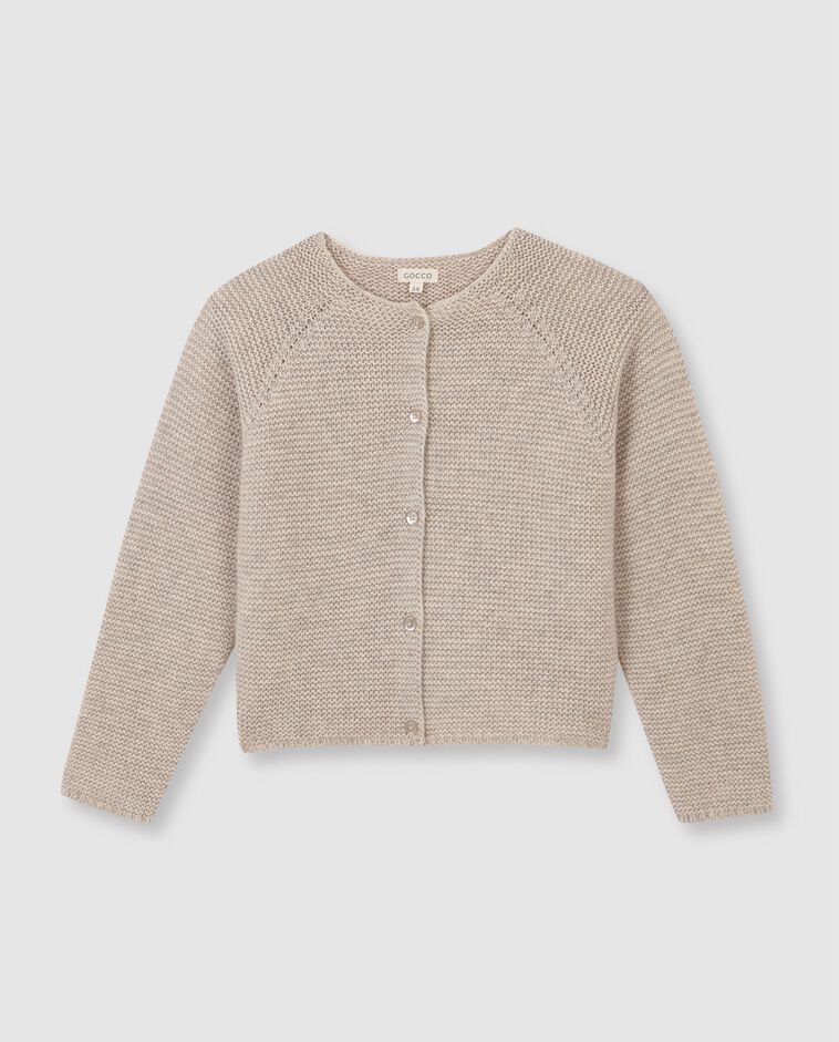 Chaqueta de punto bobo piedra ni&ntilde;a