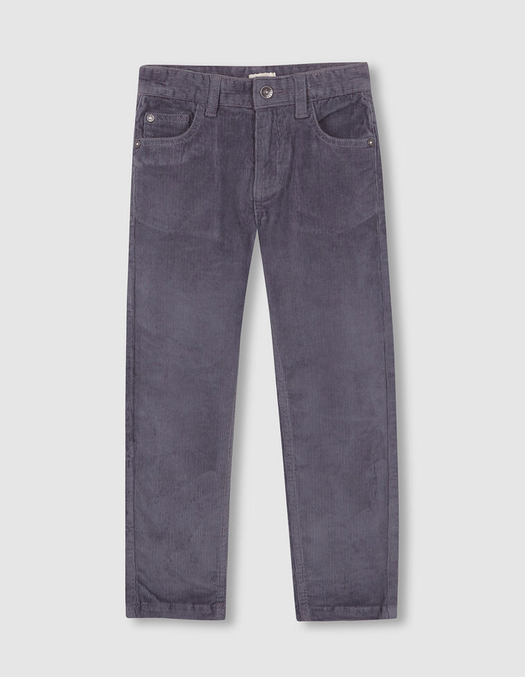 Pantalón 5 bolsillos de pana gris