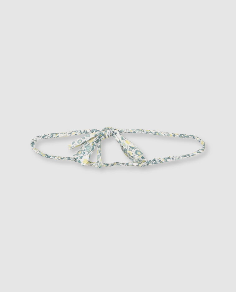Collar de flores azul claro