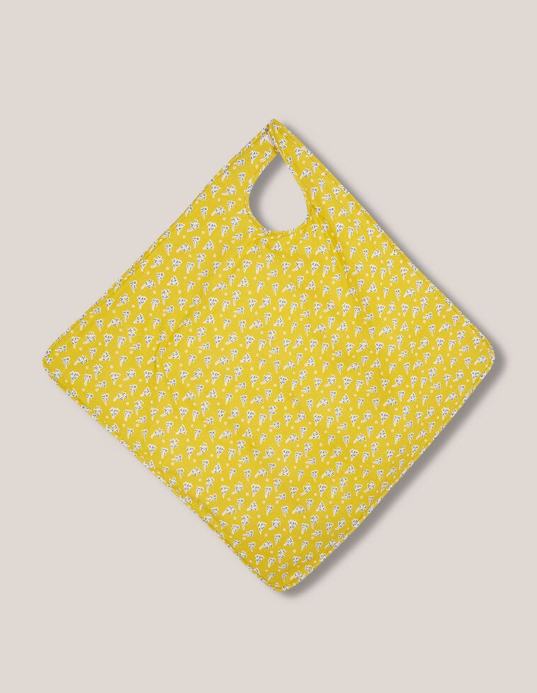 Toalla combinada con capucha amarillo