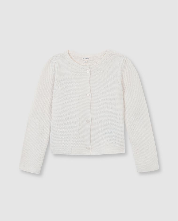 Chaqueta punto bobo blanco