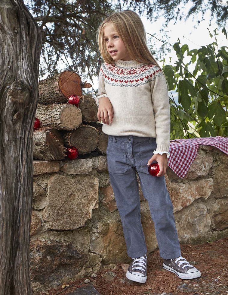 Pantalón con bolsillos grandes delanteros gris