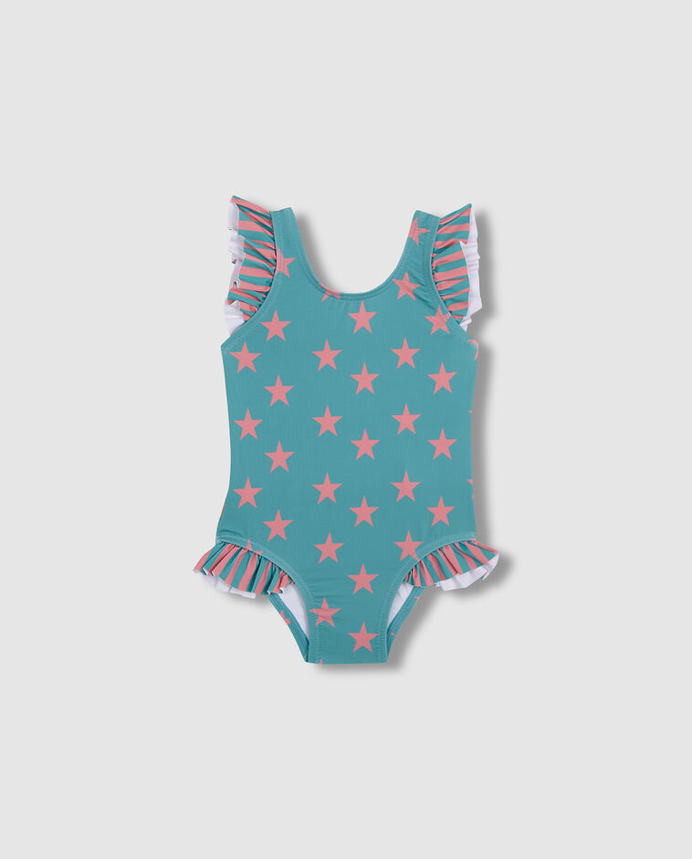 Ba&ntilde;ador de estrellas azul verdoso