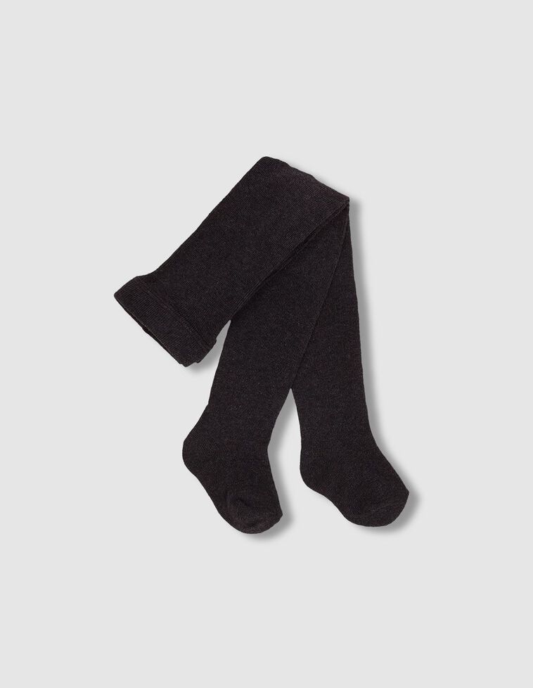 Leotardos b&aacute;sicos lisos gris oscuro