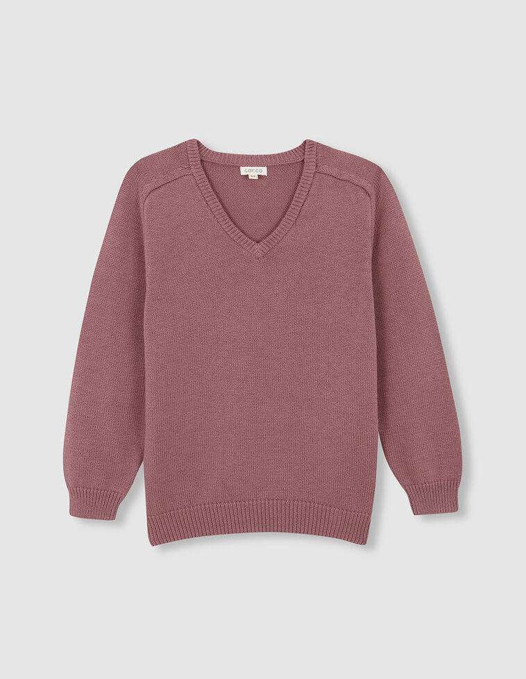 Jersey básico morado con lana