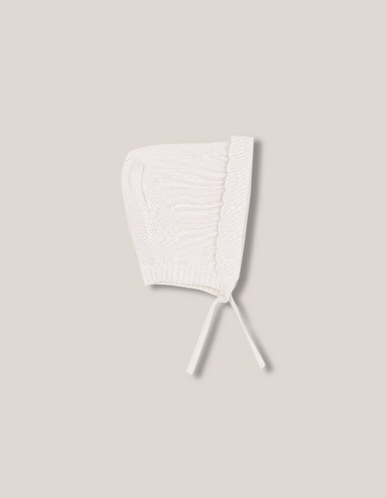 Capota de punto con lana crudo