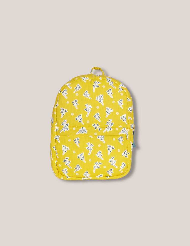 Mochila estampada amarillo