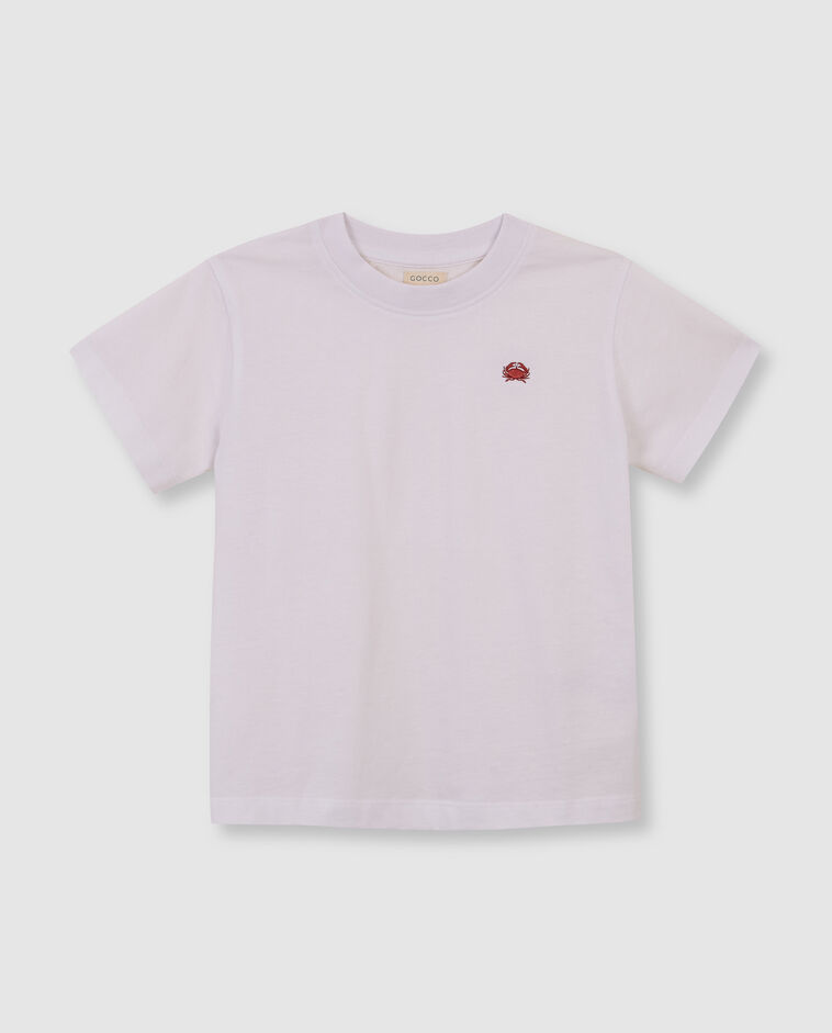 Camiseta cangrejo blanco