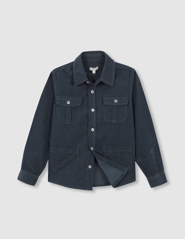 Camisa bolsillos verde