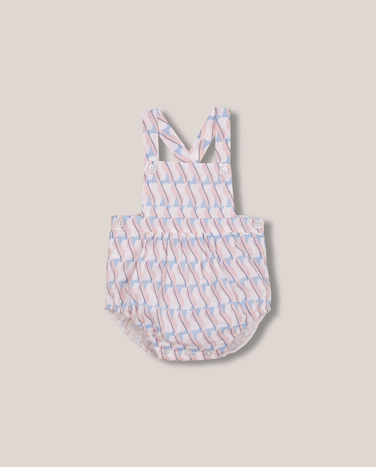 Ranita estampado geom&eacute;trico rosa