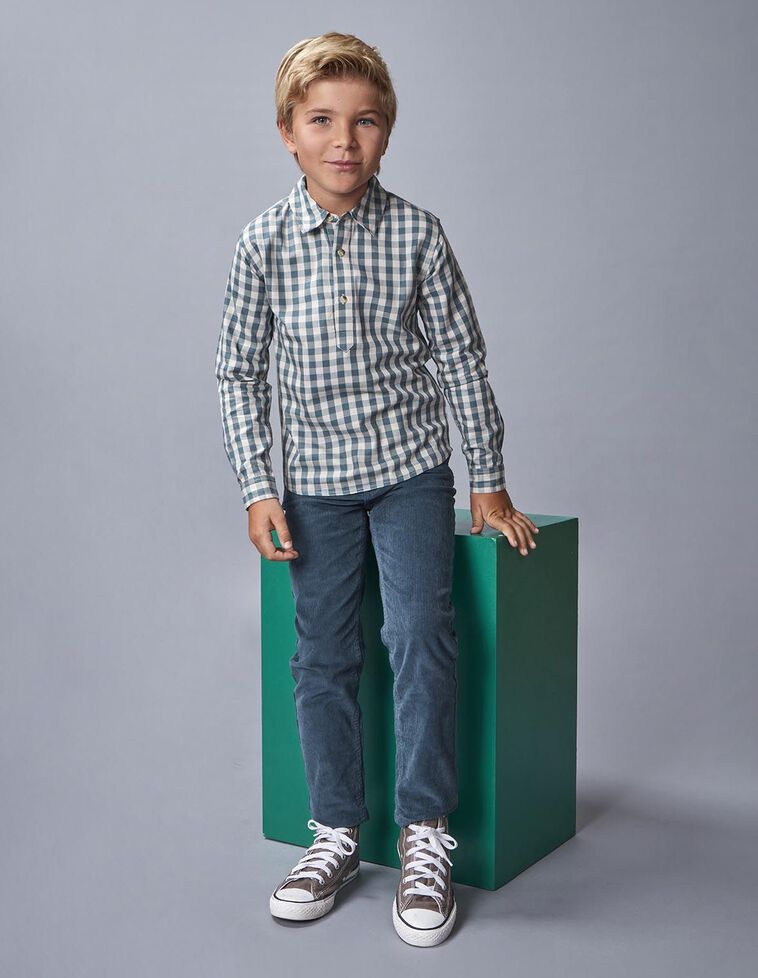 Pantalón 5 bolsillos de pana verde