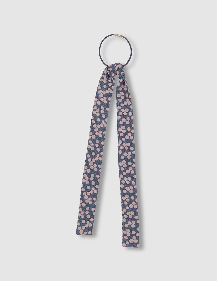 Lazo estampado azul