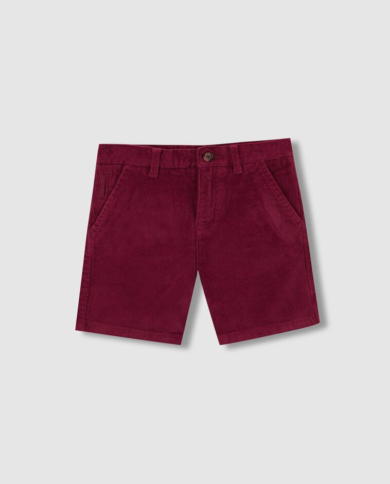 Pantal&oacute;n corto de pana rosa ni&ntilde;o