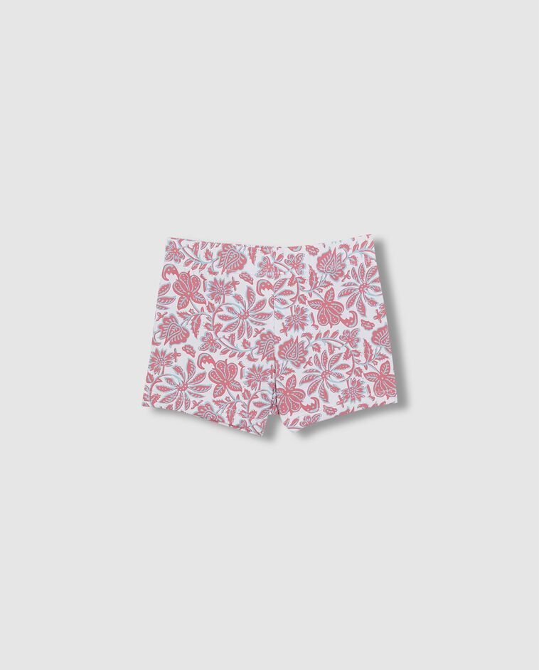 Ba&ntilde;ador estampado flor india rosa