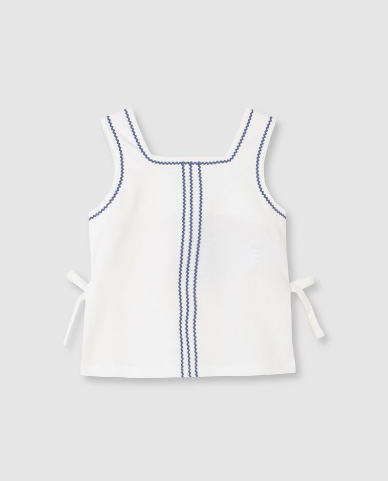 Camiseta con lazos blanco