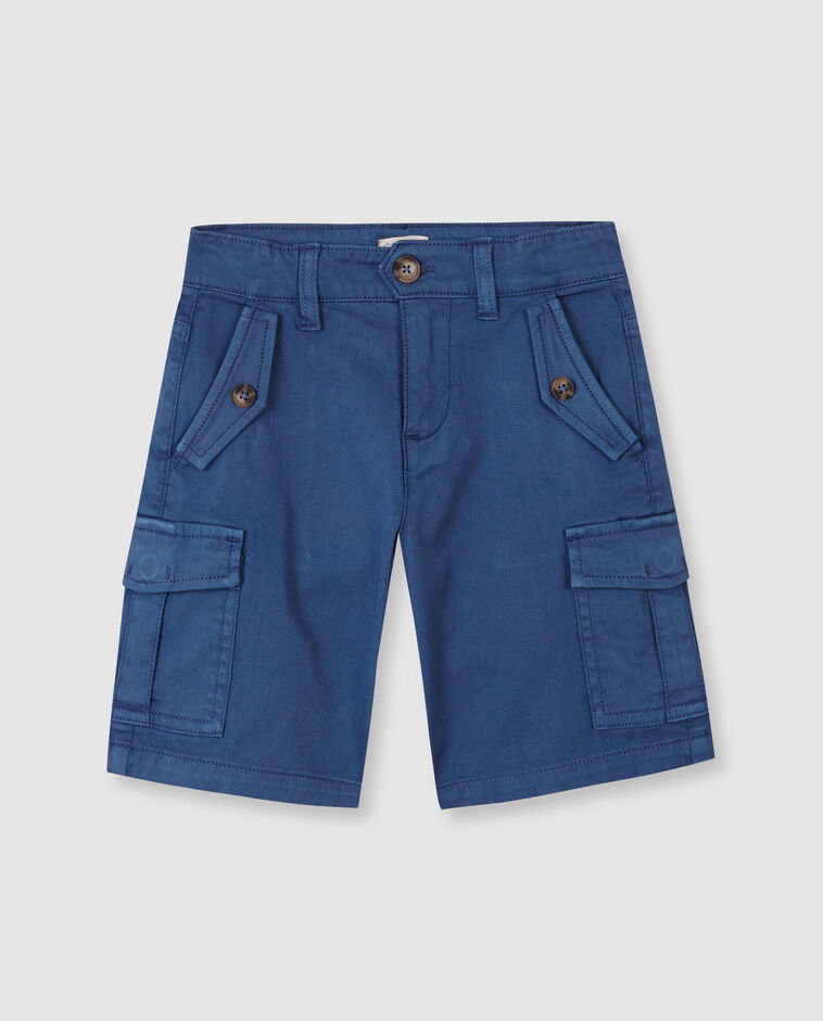Pantal&oacute;n corto cargo azul