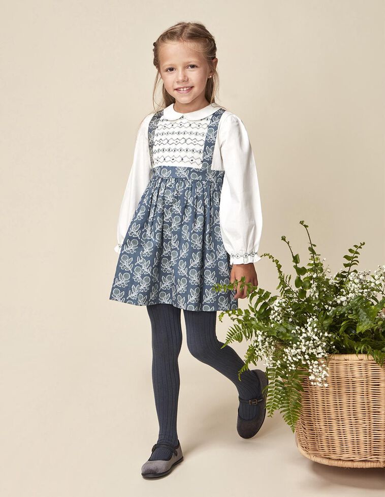 Vestido efecto pichi azul claro