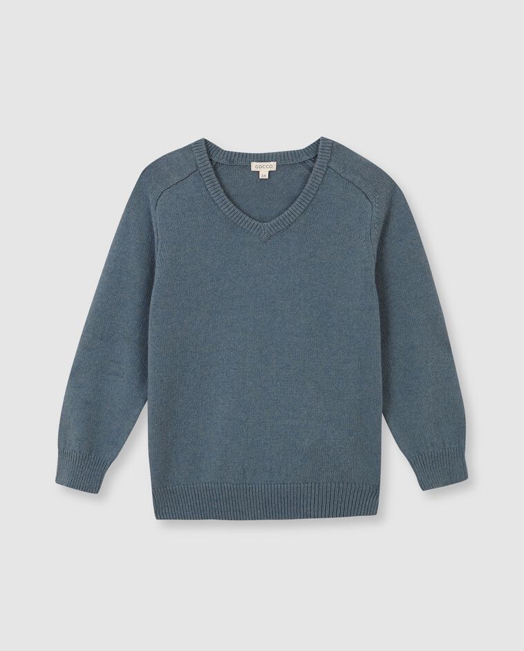 Jersey cuello pico verde ni&ntilde;o