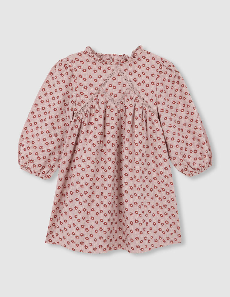 Vestido flores rosa