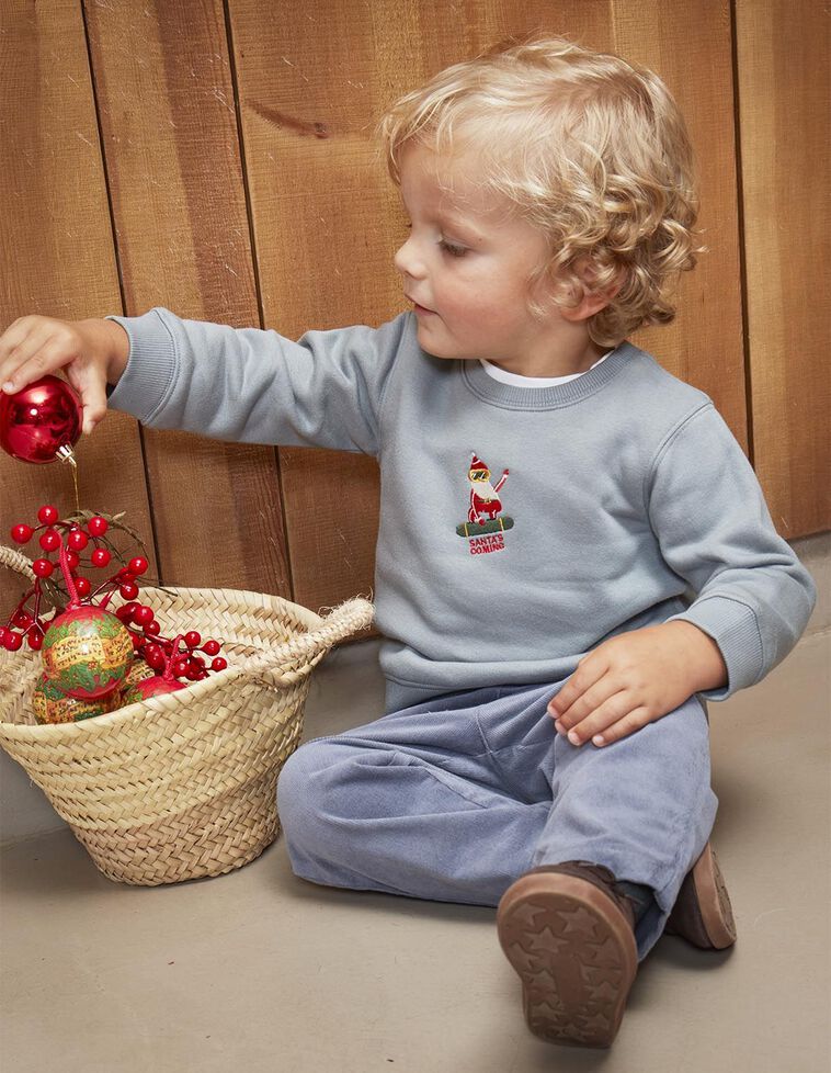 Sudadera christmas edition azul claro